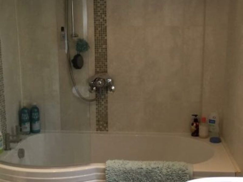 finished bathroom suite renovation bath shower enclosure sink unit dartford kent south east london